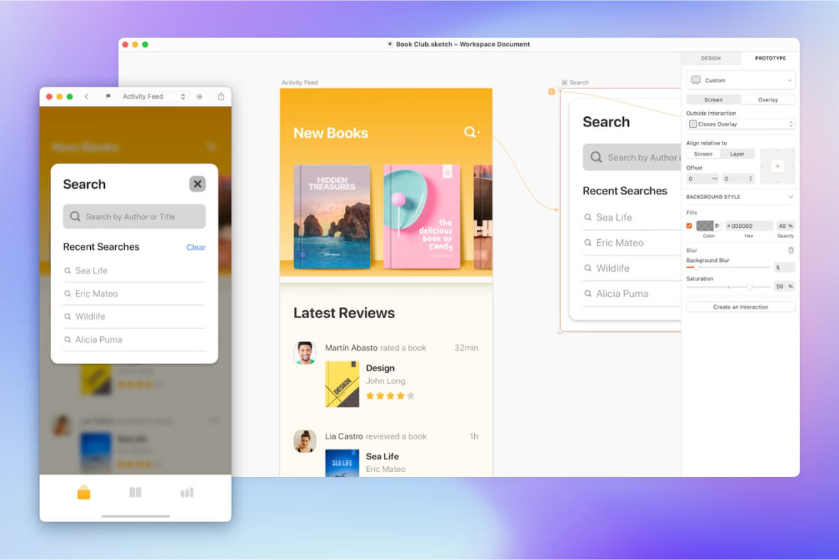 Prototype dans Sketch