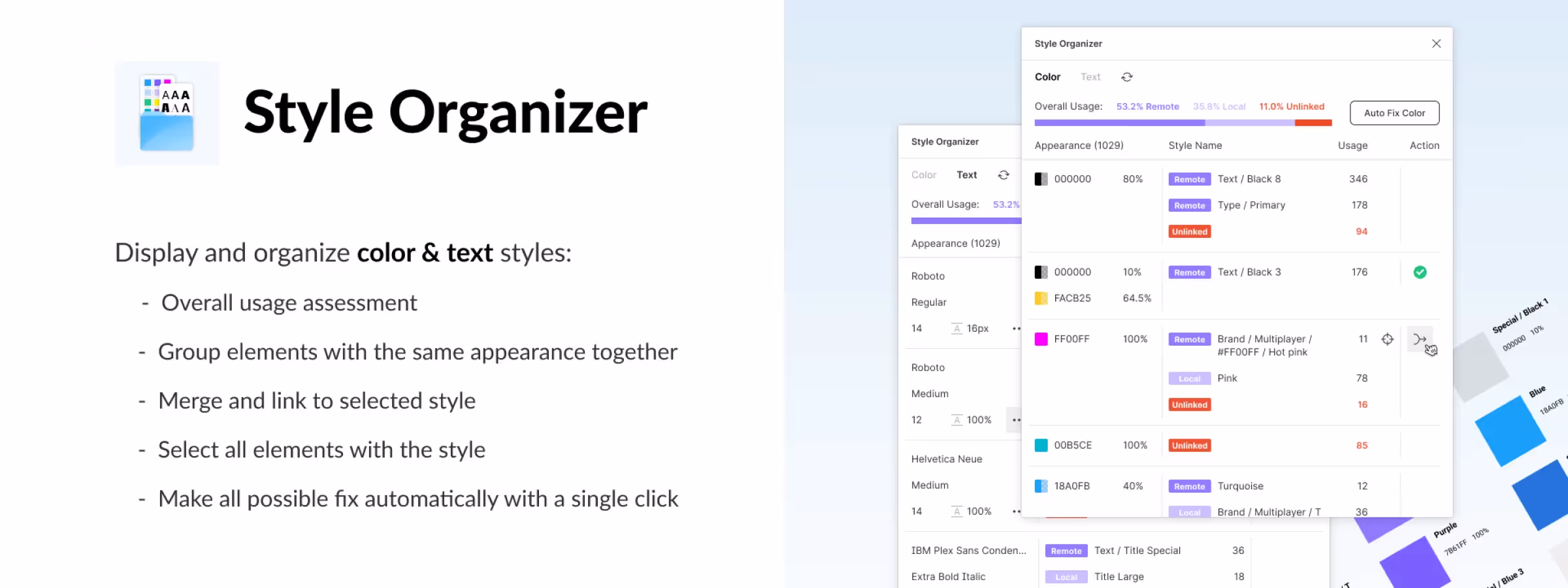 Trouvez les éléments sans styles ou fusionnez les styles similaires avec “Style Organizer”